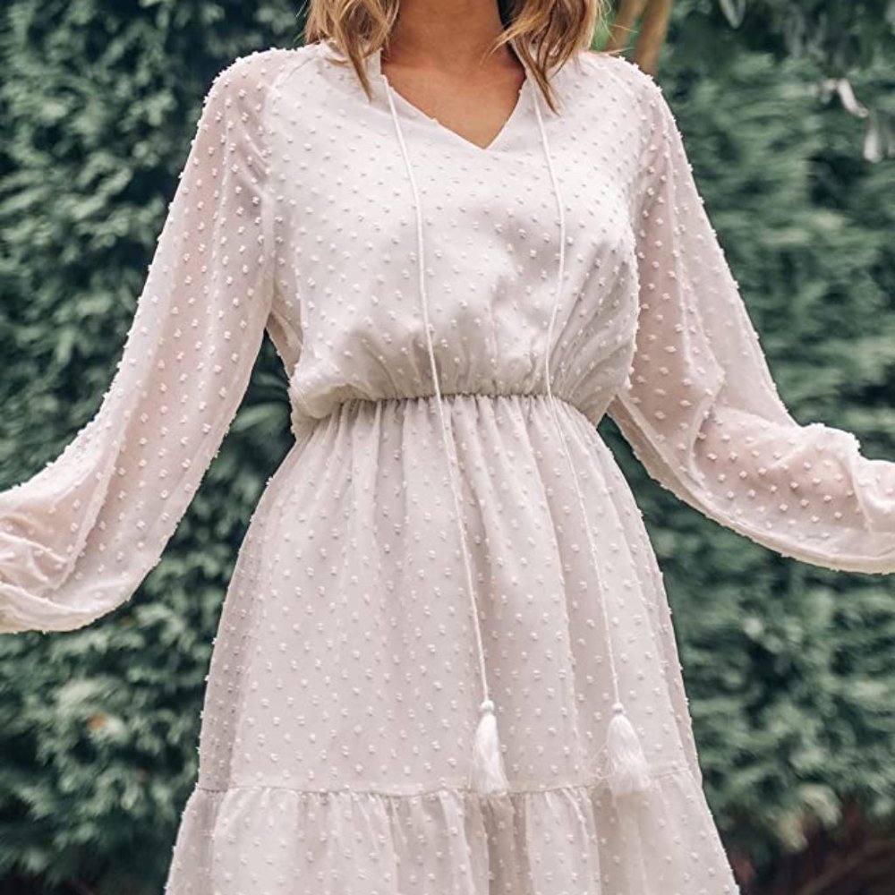 ***MAKE ME AN OFFER*** Purging!
Cupshe - Big Beach Ruffle Lace Up Dress XL